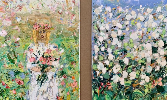 Girl with flowers