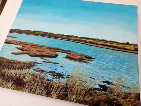 Yarmouth Marshes  -12x10in