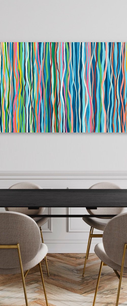 Funk Soul - 152 x 61cm acrylic on canvas by George Hall