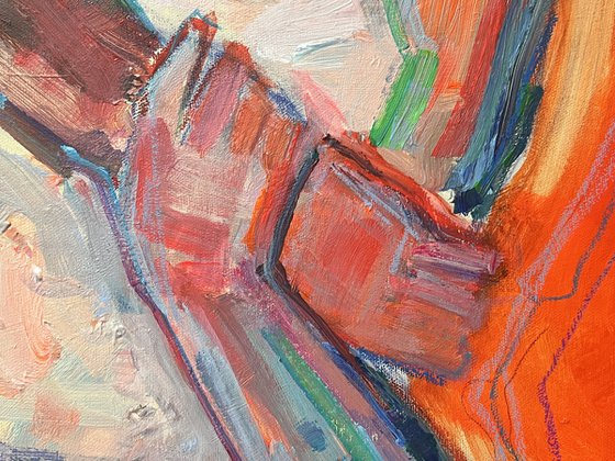 Entangled Figures in Red