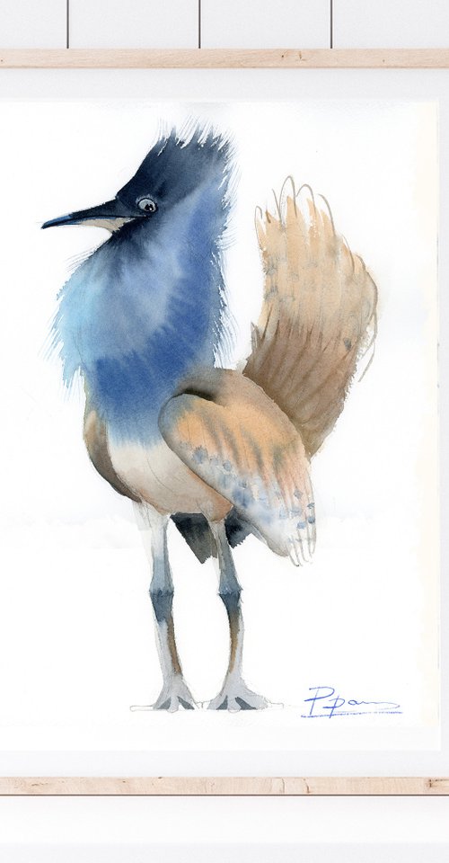 Kori bustard bird by Olga Tchefranov (Shefranov)