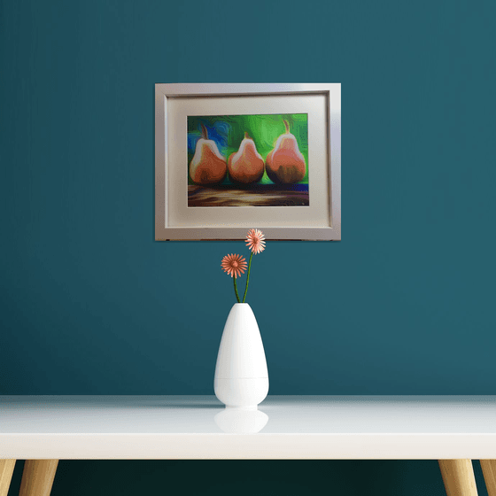 ‘Not a pear’ - art on silk