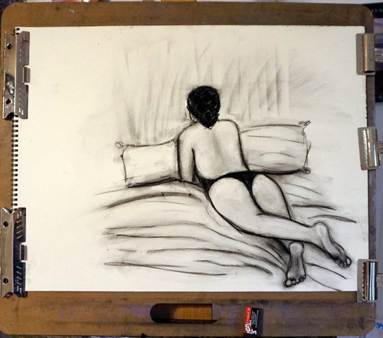 Woman Reclining on a Bed