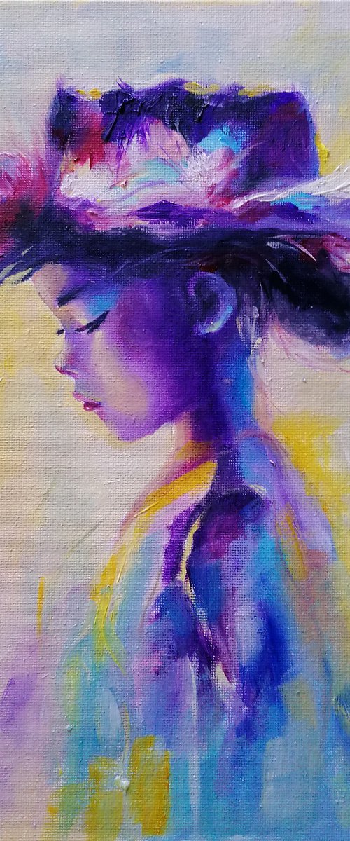 Girl with Hat by Susana Z. Harris