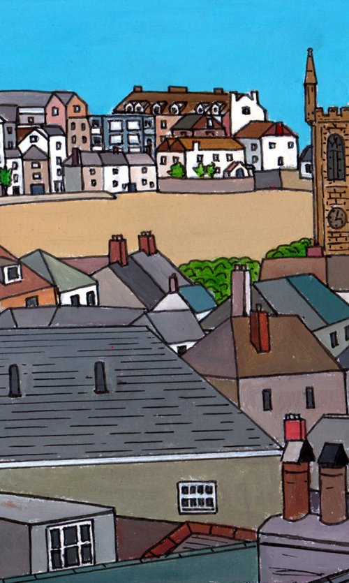 St Ia church and harbour, St Ives by Tim Treagust