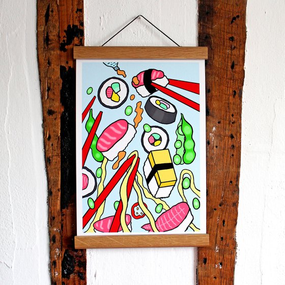 Sushi Party Giclee Print