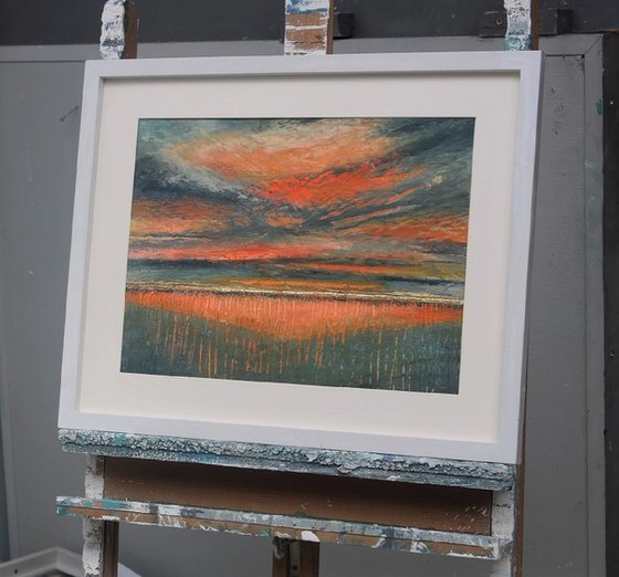 Summer Sunset - Original Painting - Study 5 - Sennen Cove Cornwall