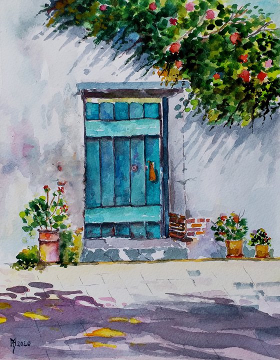 BLUE DOOR / 23 x 29 cm