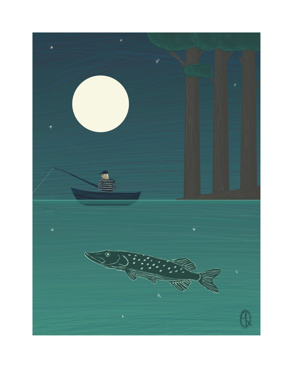Fisherman by Arina Kukushkina