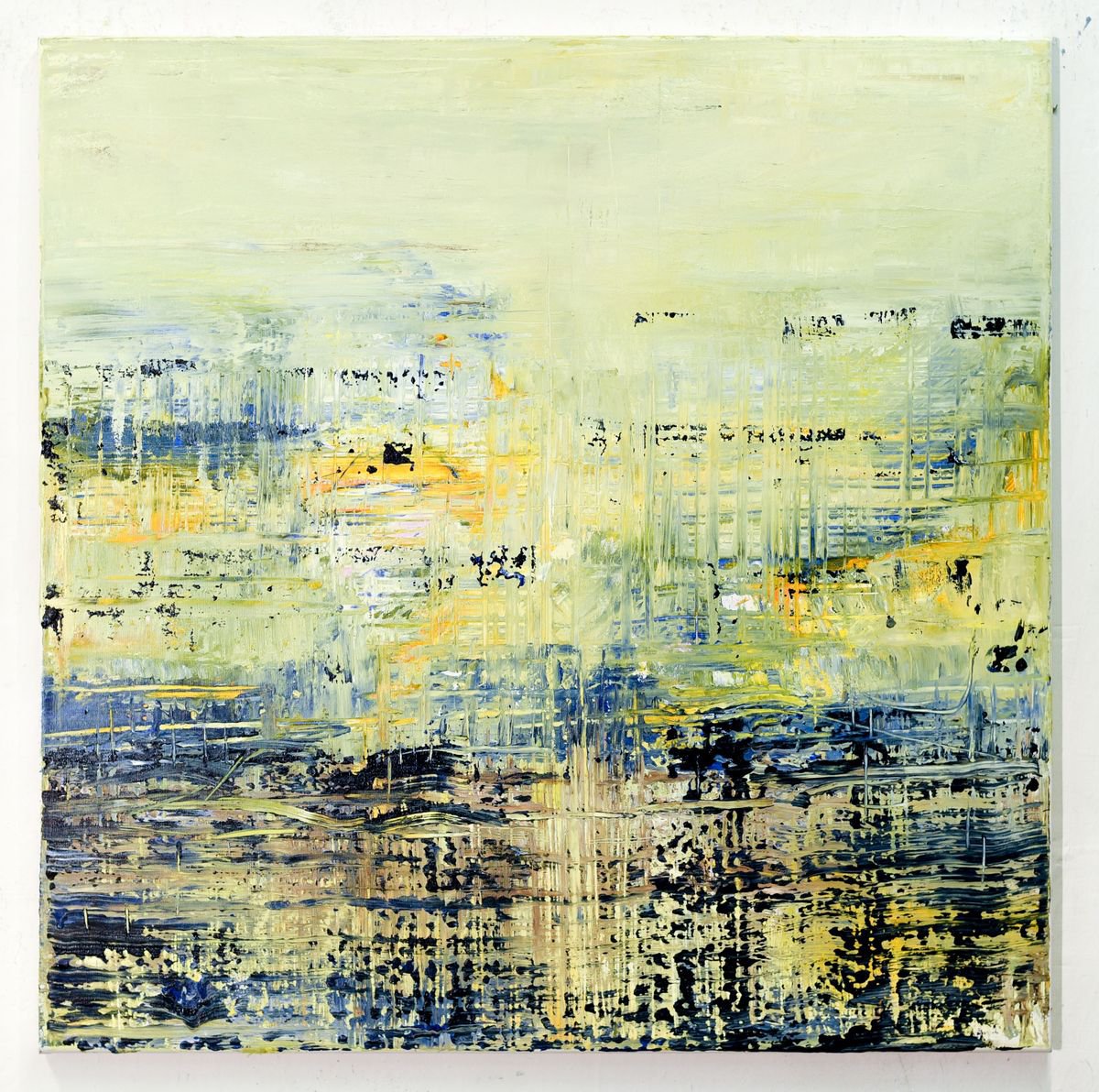 Abstract Acrylic Painting By Radek Smach, 35 X 35", Sd366, Original Artwork