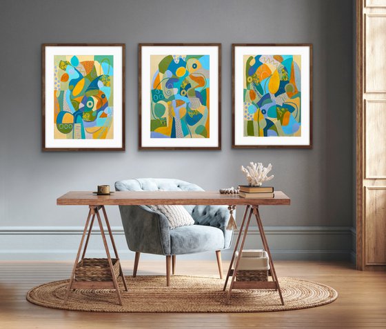 A Summer Day (Triptych)