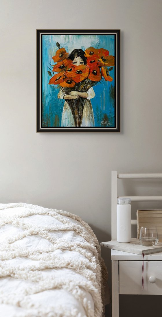 Hidden Behind Poppies