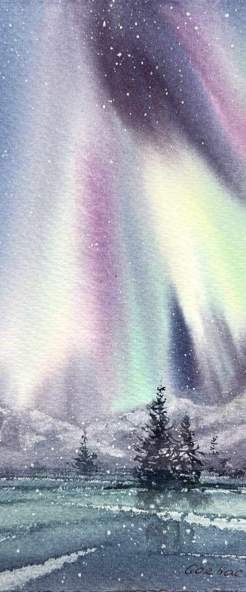 Northern lights #2 by Eugenia Gorbacheva