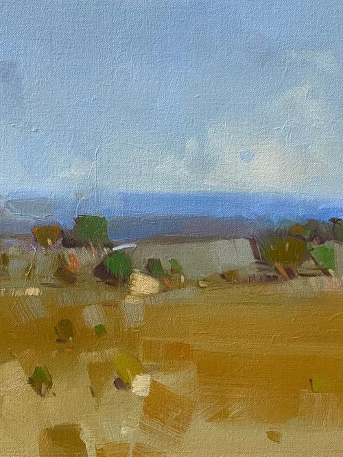 Valley View, Original oil painting, Handmade artwork, One of a kind by Vahe Yeremyan