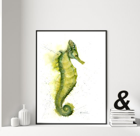 Yellow-Green Seahorse