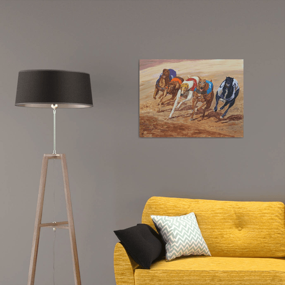 Dog Race, 80*60