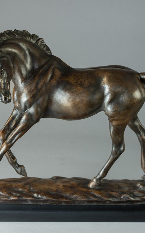 Large Playing Horse Bronze Res by Tanya Russell