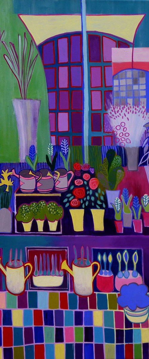 Purple Flower Shop by Liz Allen