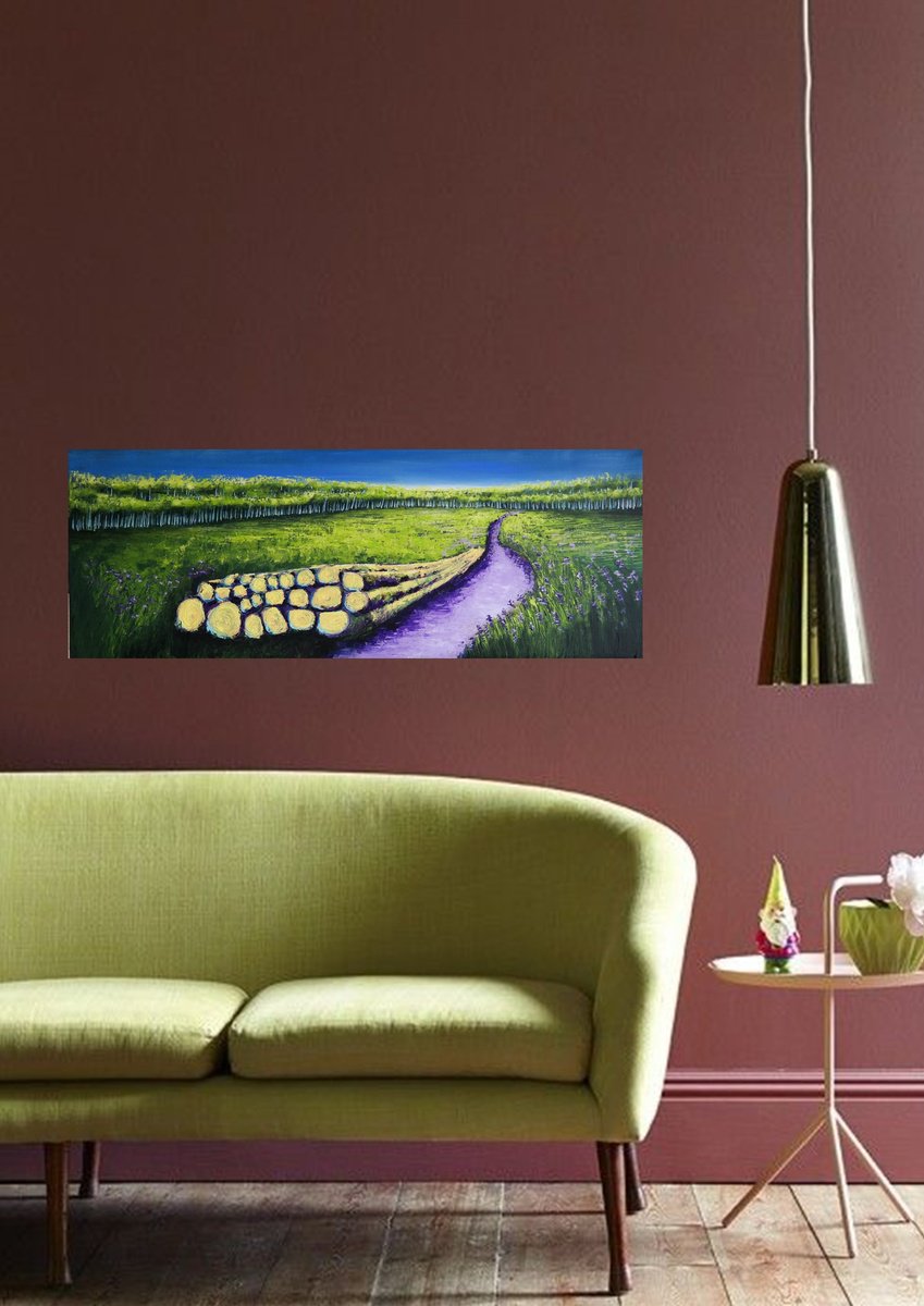 The Woods Ii - After Hockney By Danijela Dan, 39 X 15, Artwork For Sale On Artfinder