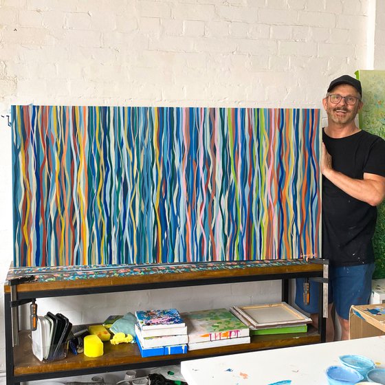 Melbourne Funk - 152 x 76cm acrylic on canvas