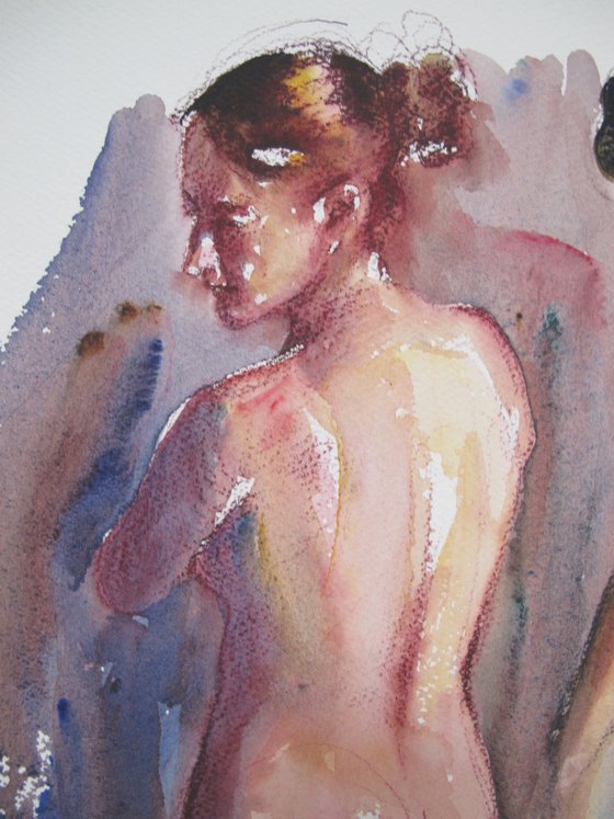 Standing female nudes 2 poses