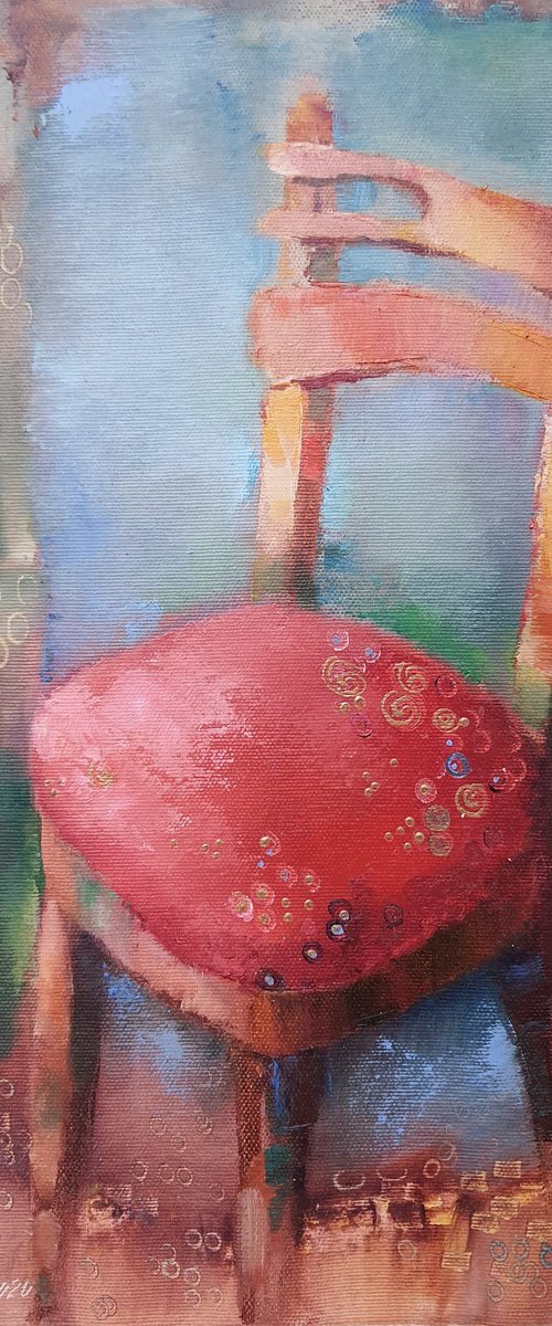 Red chair by Olha Laptieva