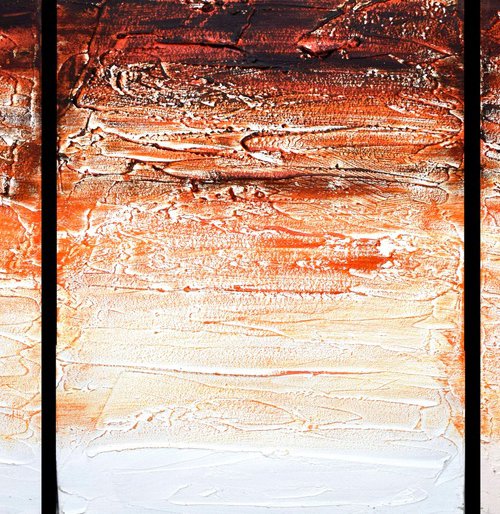 orange artwork abstract by Stuart Wright