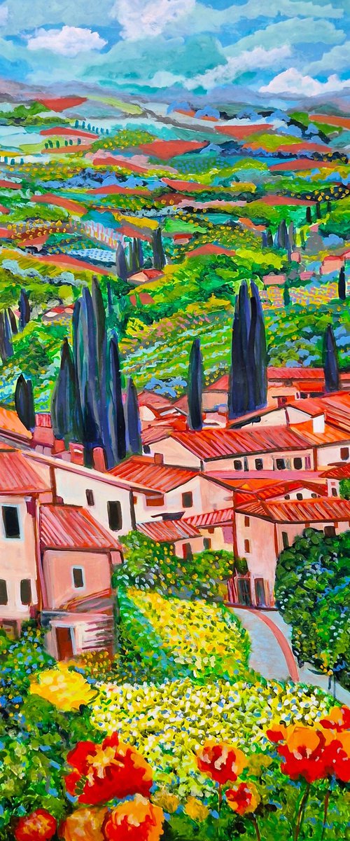 Landscape of Tuscany by Alexandra Djokic