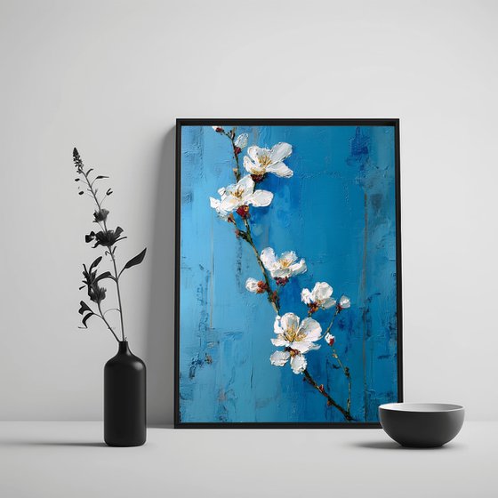 Blue Blossom Print