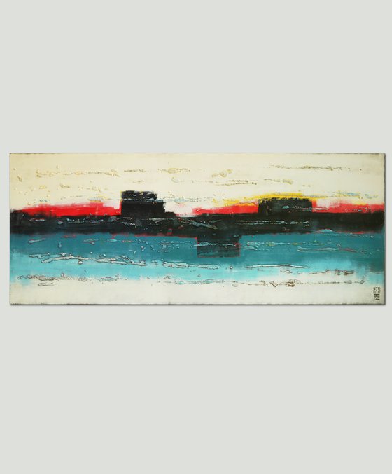 Abstract Painting - Urban Sunset - Ronald Hunter - 32J