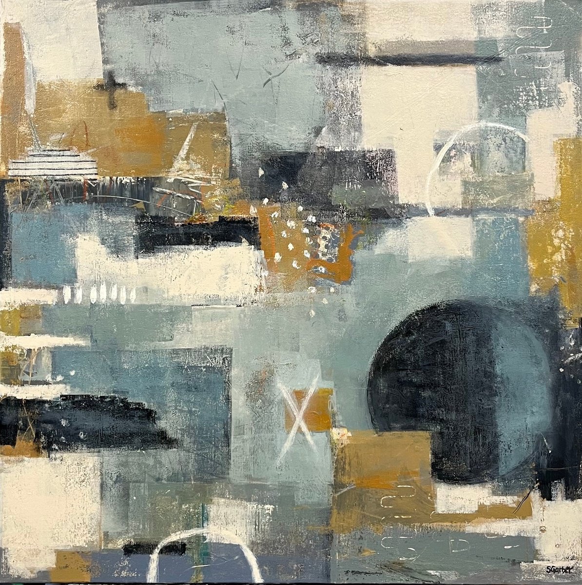 Nautical Moon By Shellie Garber, 30 X 30, Artwork For Sale On Artfinder