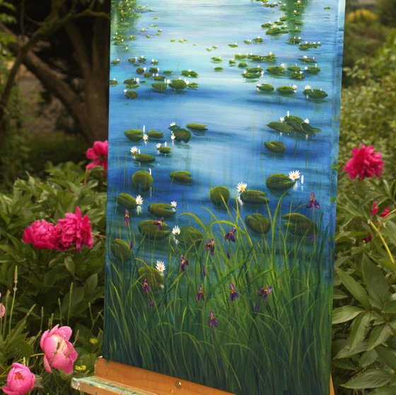 Set of 2 lily pond