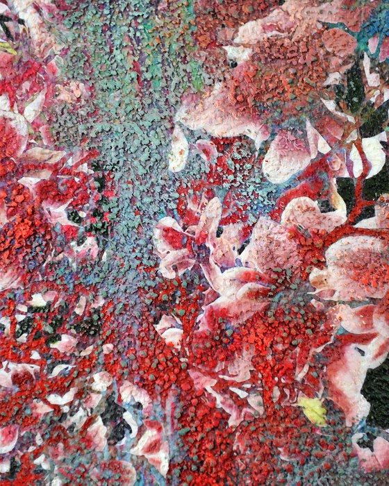 Green &amp; Coral Magnolia