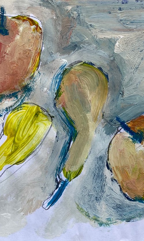 Yellow pear by Liubov Ro