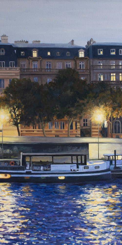Evening Walk Along the Seine by Sandra Bryant