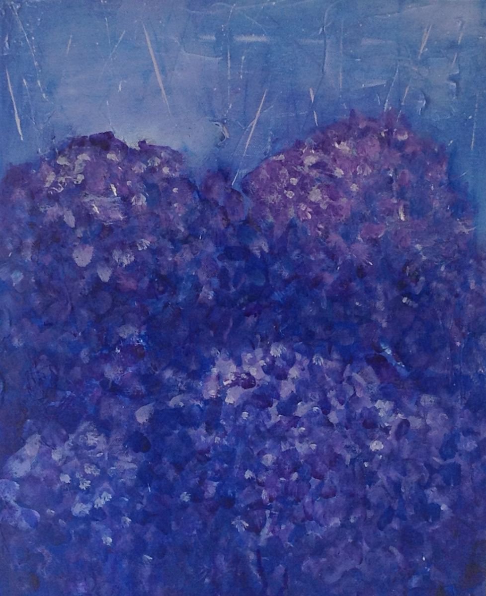 Abstract Hydrangeas by Suzy K