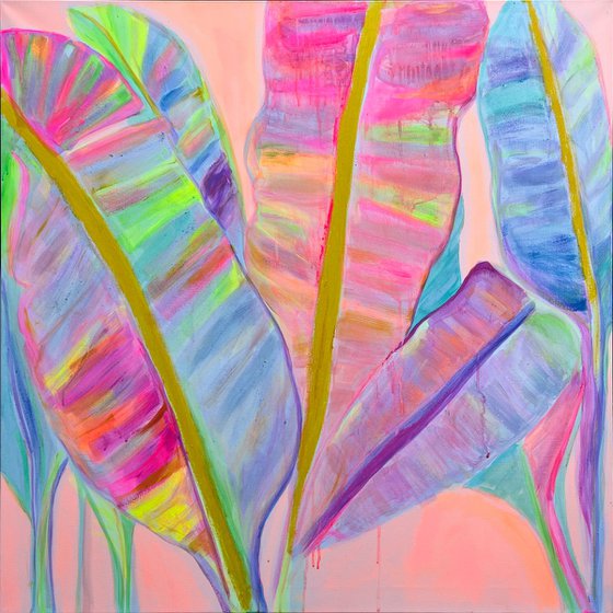 'Rainbow Banana Leaves II'