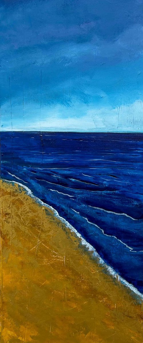 Golden Shoreline by KM Arts