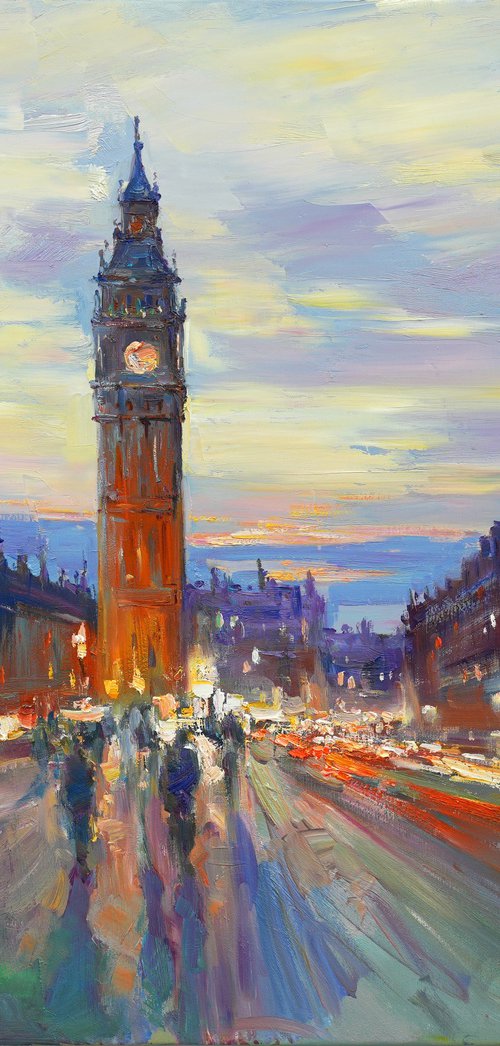 Evening Big Ben by Sergei Chernyakovsky