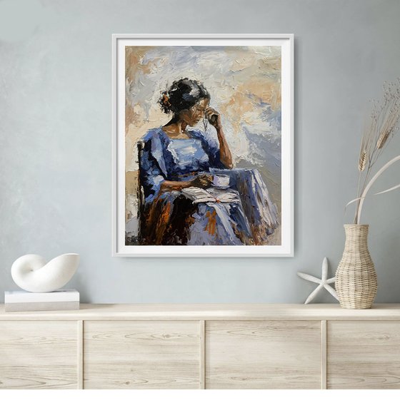 Quiet blue afternoon.