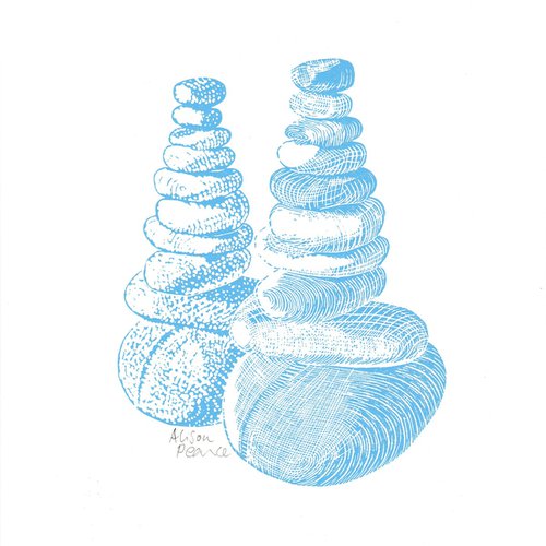 Pebble Towers (Turquoise) by Alison Pearce