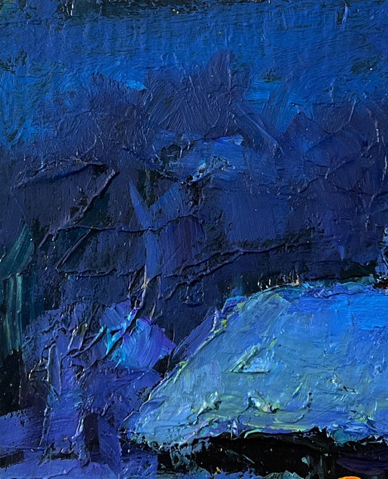 Winter Night in the Village