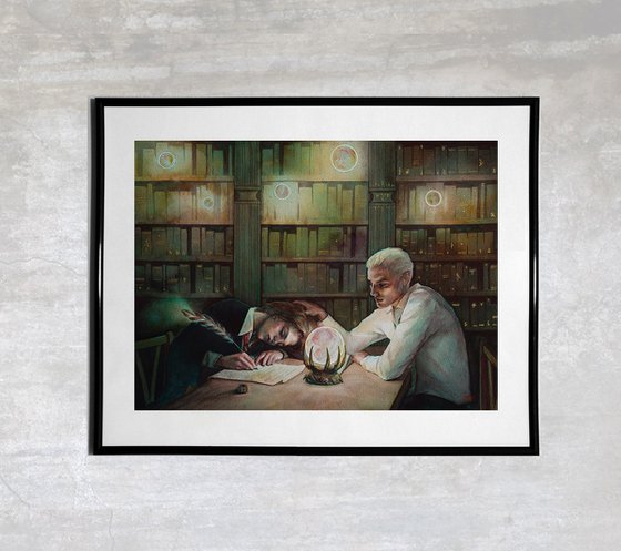In the library