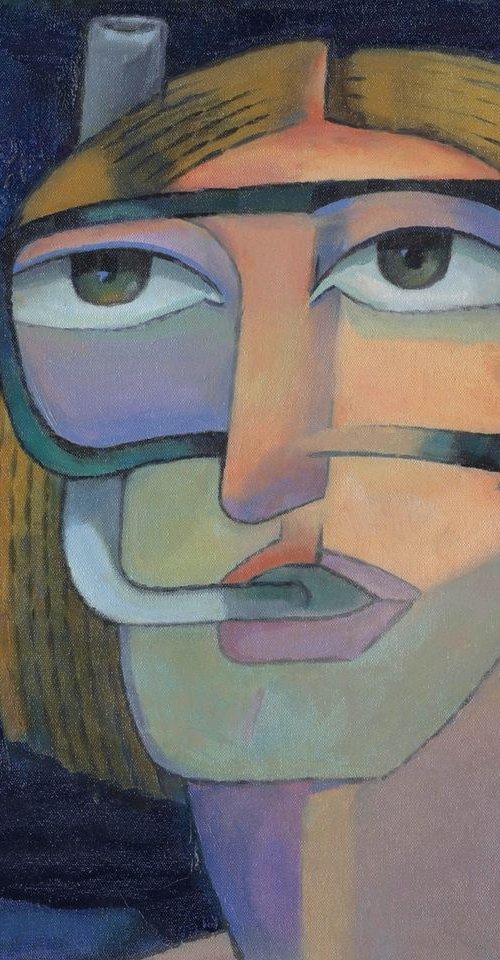 "UNDERWATER" Original oil Painting Framed by Bo Kravchenko by Bo Kravchenko