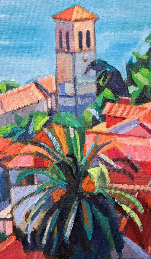 Red roofs of Herceg Novi,  2023 by Maja Đokić Mihajlović