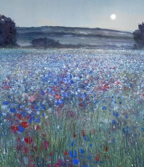 Moon Garden Sapphire by Jennifer Taylor