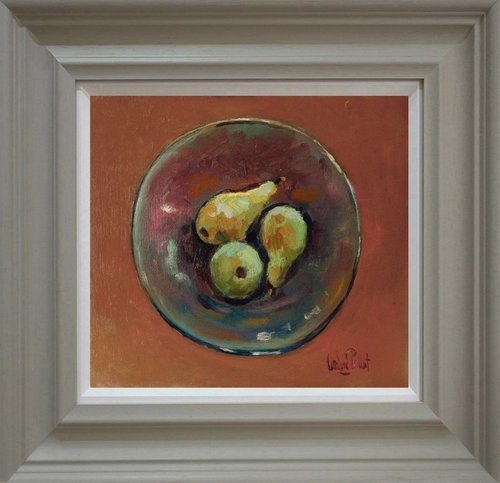 Pears in Glass Bowl by Andre Pallat