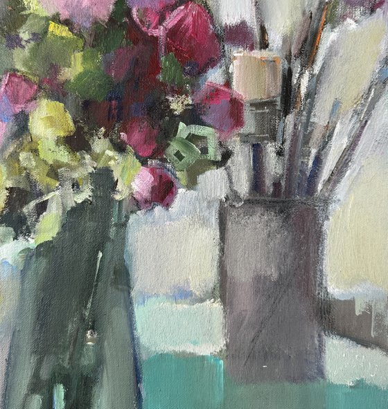 Still life Three cherries