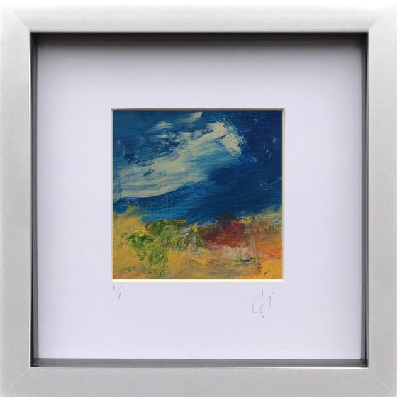 Edit 2.3 - Framed abstract landscape painting