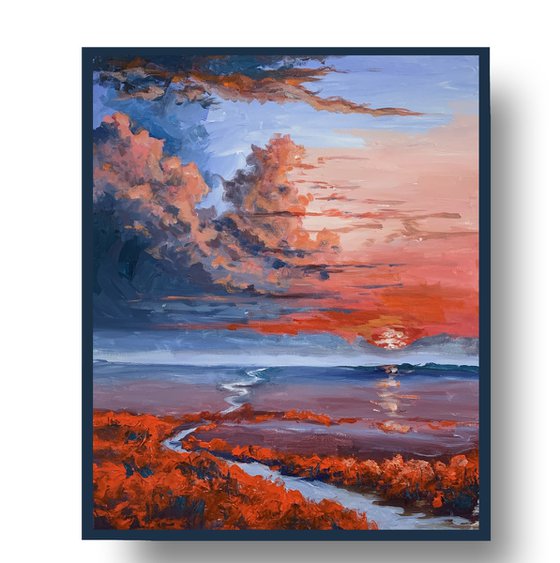 Crimson Tidal Sunset.